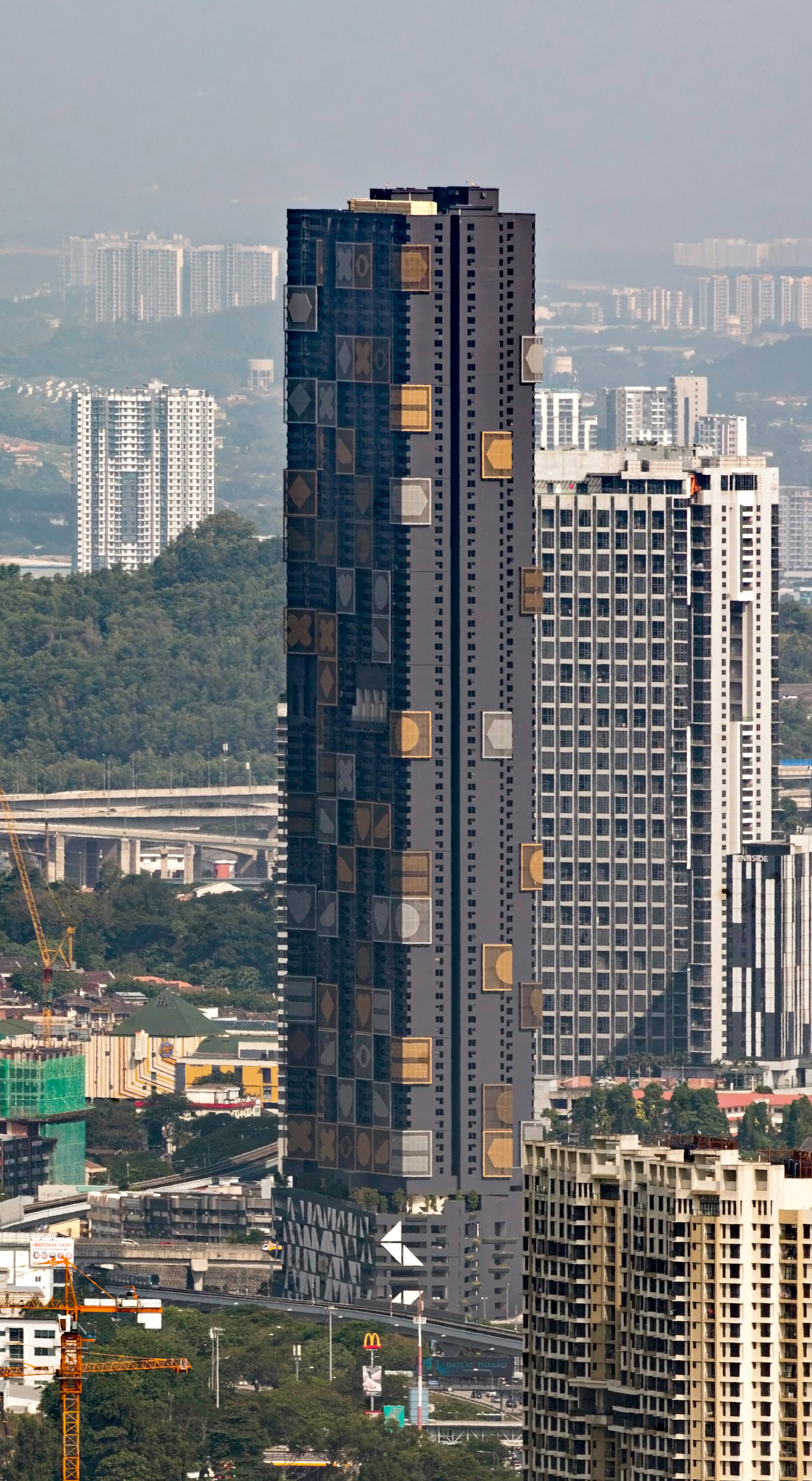 Arte Cheras Mono Tower, Kuala Lumpur - View from KL Tower. © Mathias Beinling